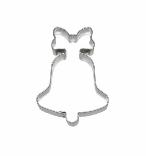 Bell with bow – small cookie cutter, tinplate