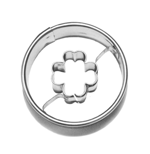 Kolečko / čtyřlístek – vykrajovátko, pocín