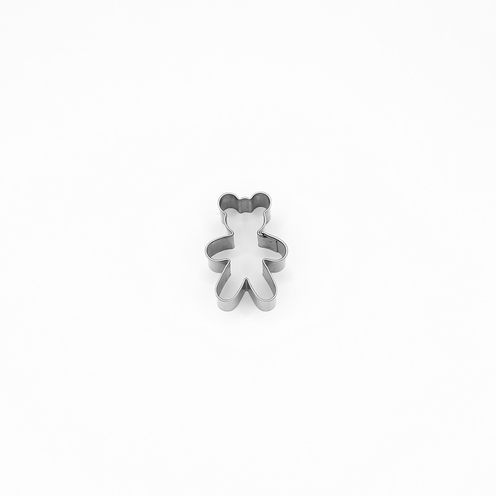 Teddy bear – cookie cutter, 30 mm, stainless steel
