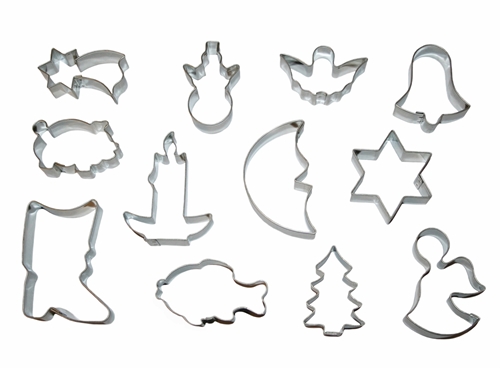 Sada vánočních vykrajovátek (12 ks)