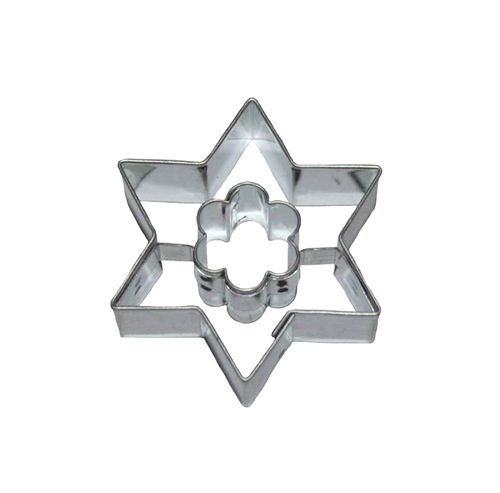 Star / flower cut-out – cookie cutter, stainless steel
