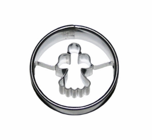 Circle / angle cut-out – large cookie cutter, stainless steel