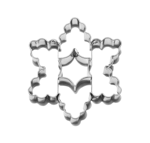 6-pointed scalloped star / rounded star cut-out – cookie cutter, stainless steel