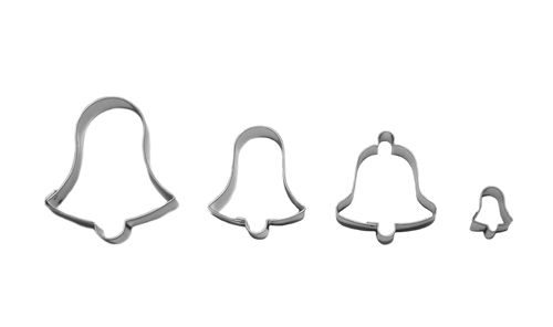 Glocken – Set von Ausstechformen (4 St.), Edelstahl