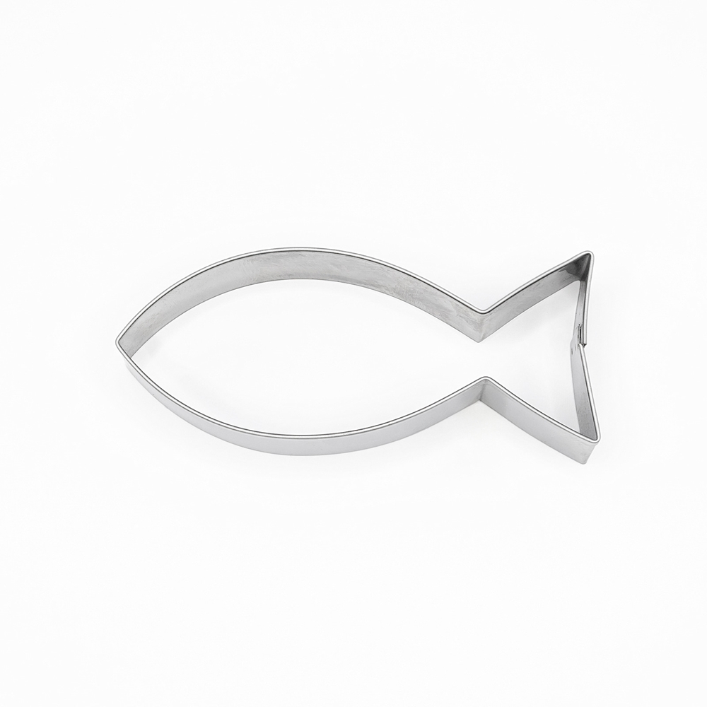 Christian fish – large cookie cutter, stainless steel