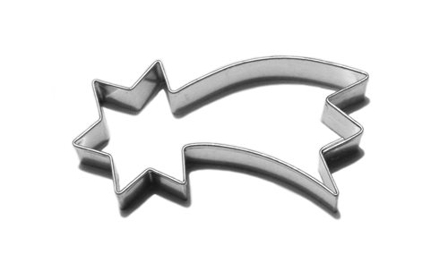 Komet – mittelgroße Ausstechform, Weißblech