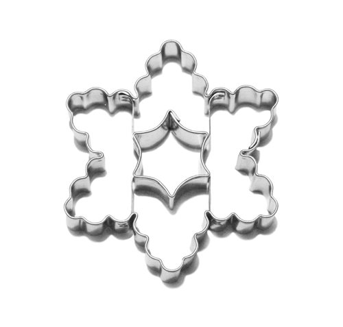 6-pointed scalloped star / rounded star cut-out – cookie cutter, tinplate