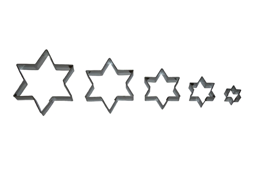 Stars – small cookie cutter set (5 pcs), tinplate