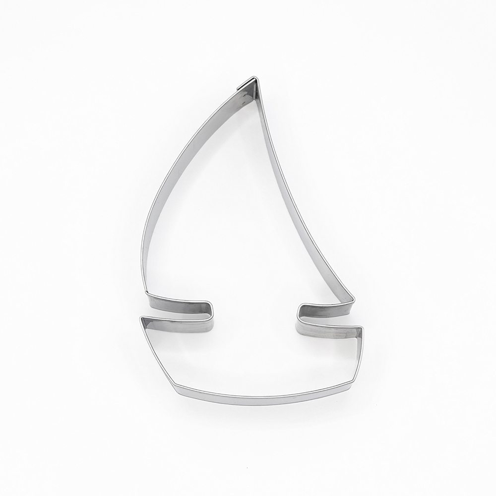 Sailboat – cookie cutter, stainless steel