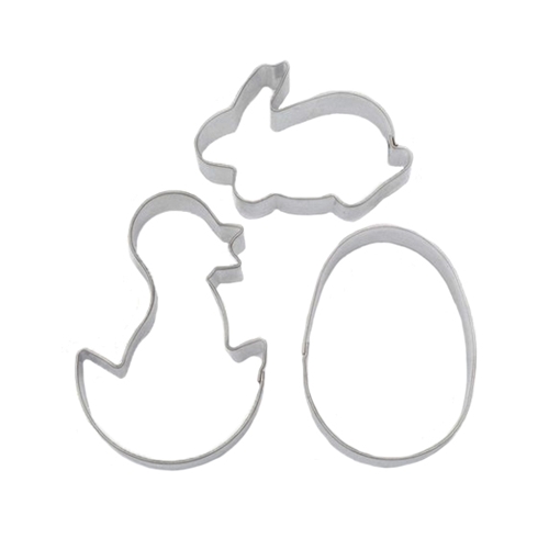 Easter cookie cutter set (3 pcs), tinplate