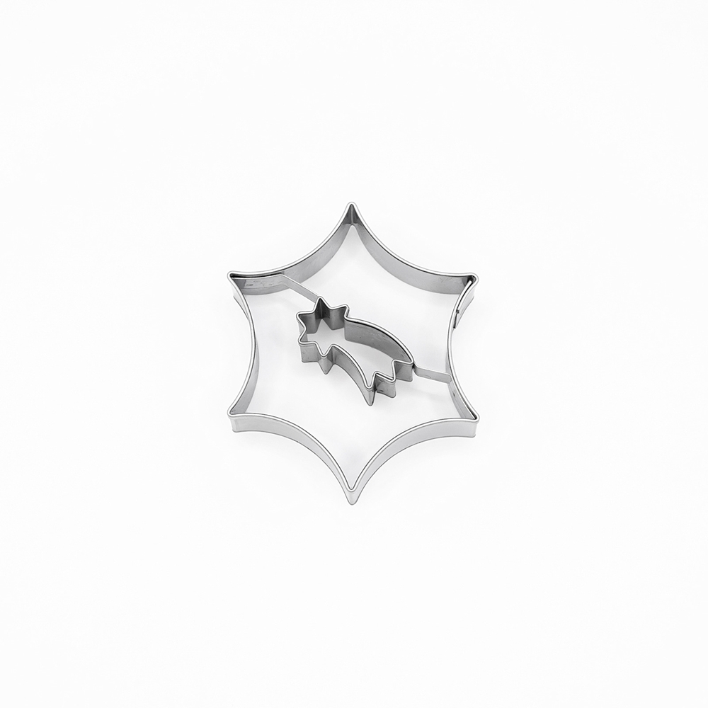Abgerundeter Stern / Komet – Ausstechform, Edelstahl