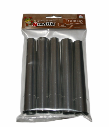 Trubičky na kremrole – sada (10 ks), 113 mm, pocín