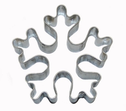 Snowflake – medium cookie cutter, stainless steel