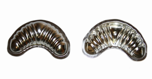 Vanillekipferl – Set von großen Backförmchen, 20 St., Weißblech